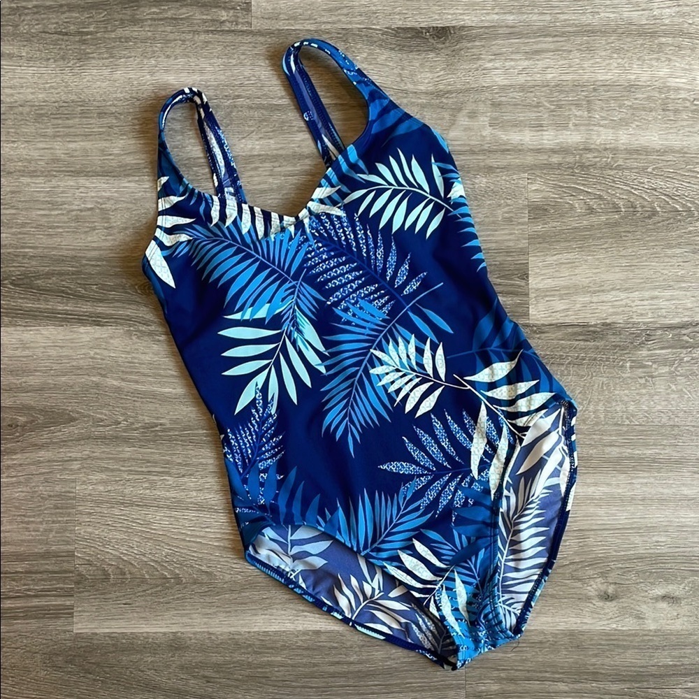 Cherokee tropical print one piece swimsuit